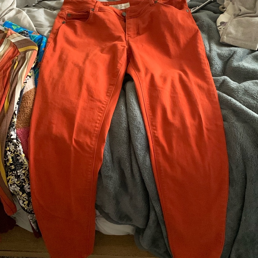 Cato burnt orange jeans size 6
